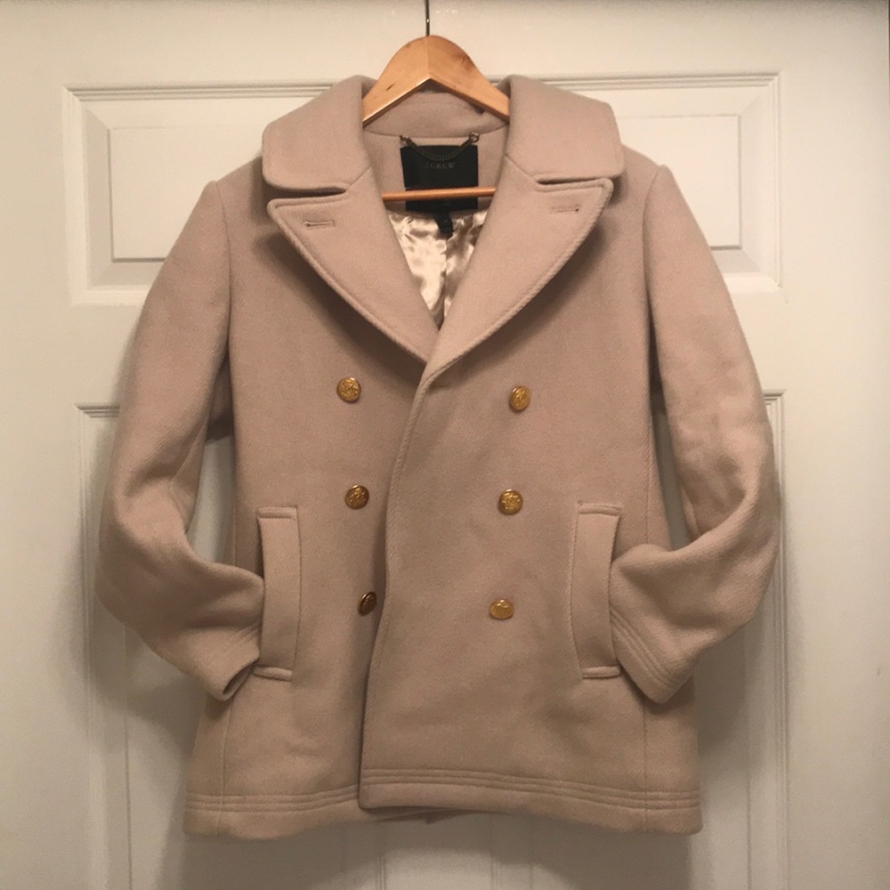 J. Crew Stadium Cloth Size 4 Petite in cream NEW